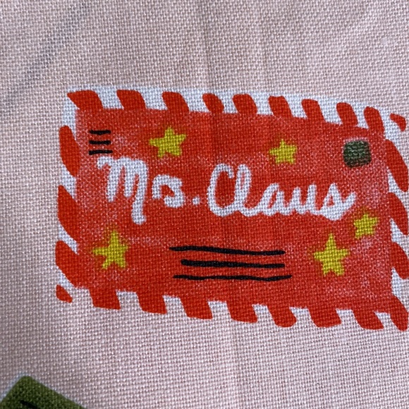 Anthropologie Letters to Santa Dish Towel Bundle - Set of Two Dish Towels - Picture 14 of 16